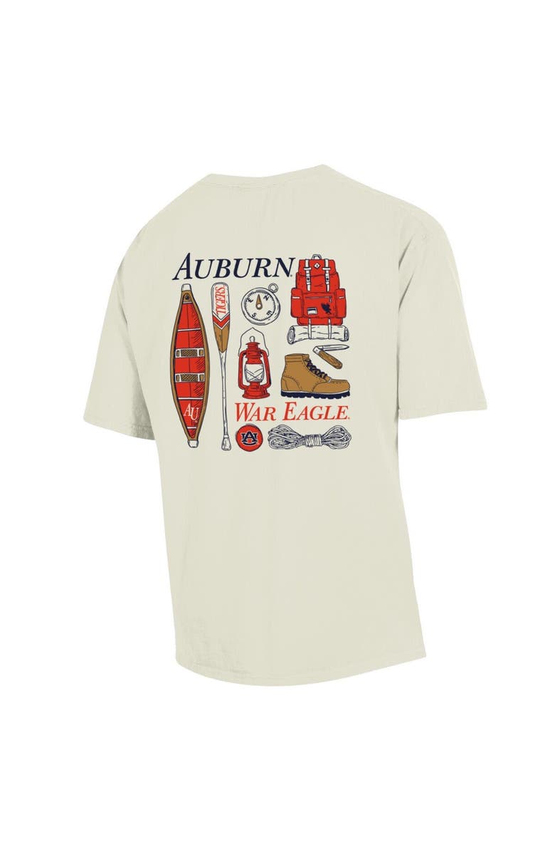 Comfort Wash Men's Comfort Wash Cream Auburn Tigers Camping Trip T-Shirt, Alternate, color, 