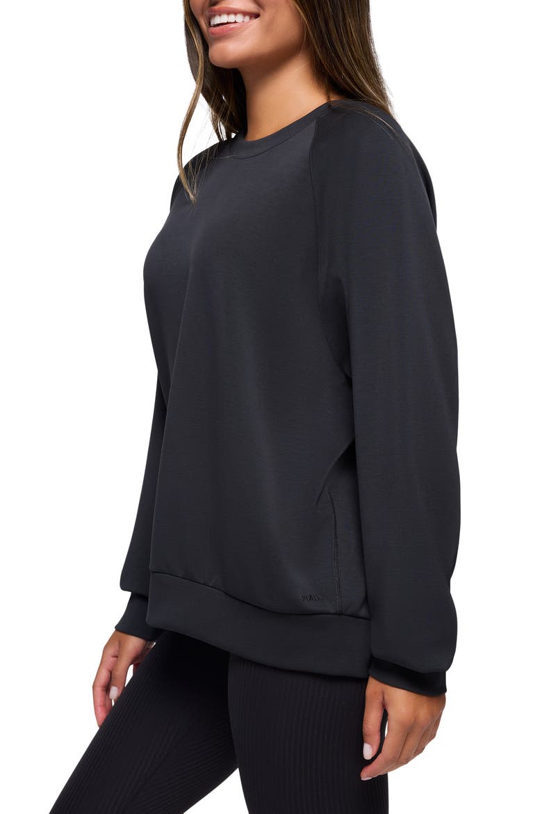 Shea Crewneck Sweatshirt, Alternate, color, BLACK