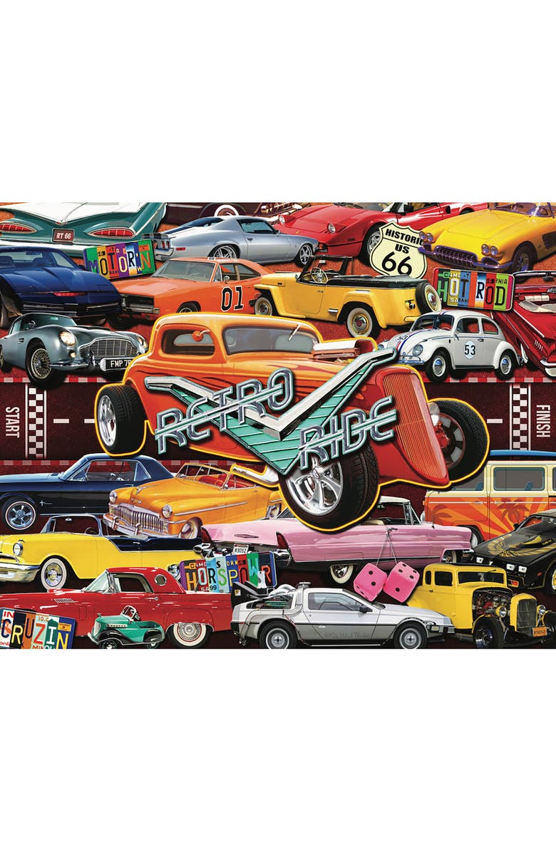 Hart Puzzles Boomer's Favorite Rides by Kate Ward Thacker 1000 Piece Puzzle, Alternate, color, Multicolored