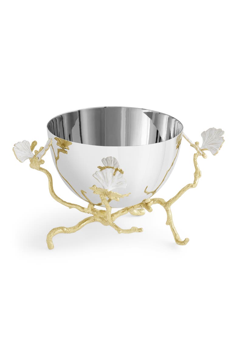 Butterfly Ginkgo Small Bowl, Alternate, color, SILVER