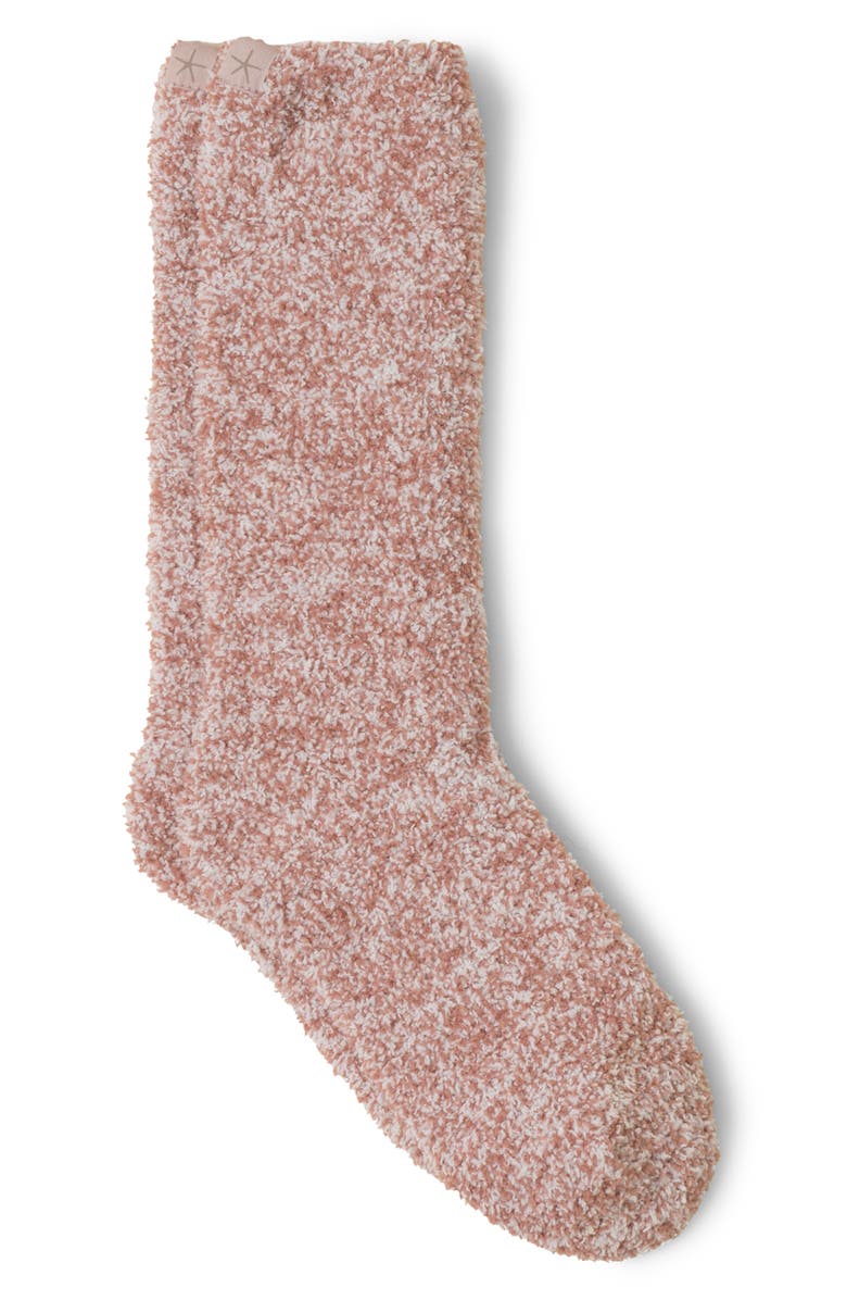 Barefoot Dreams<sup>®</sup> CozyChic<sup>™</sup> Heathered Socks, Main, color, Terra/ White