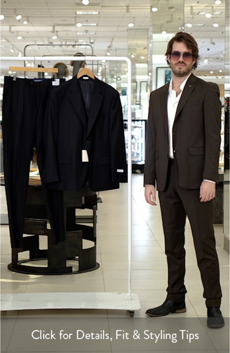 Flynn Cklassic Fit Solid Wool Suit, sales video thumbnail