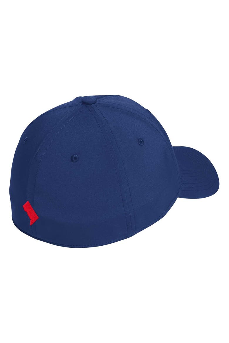 Men's adidas Navy Washington Capitals Circle Logo Flex Hat, Alternate, color, Navy