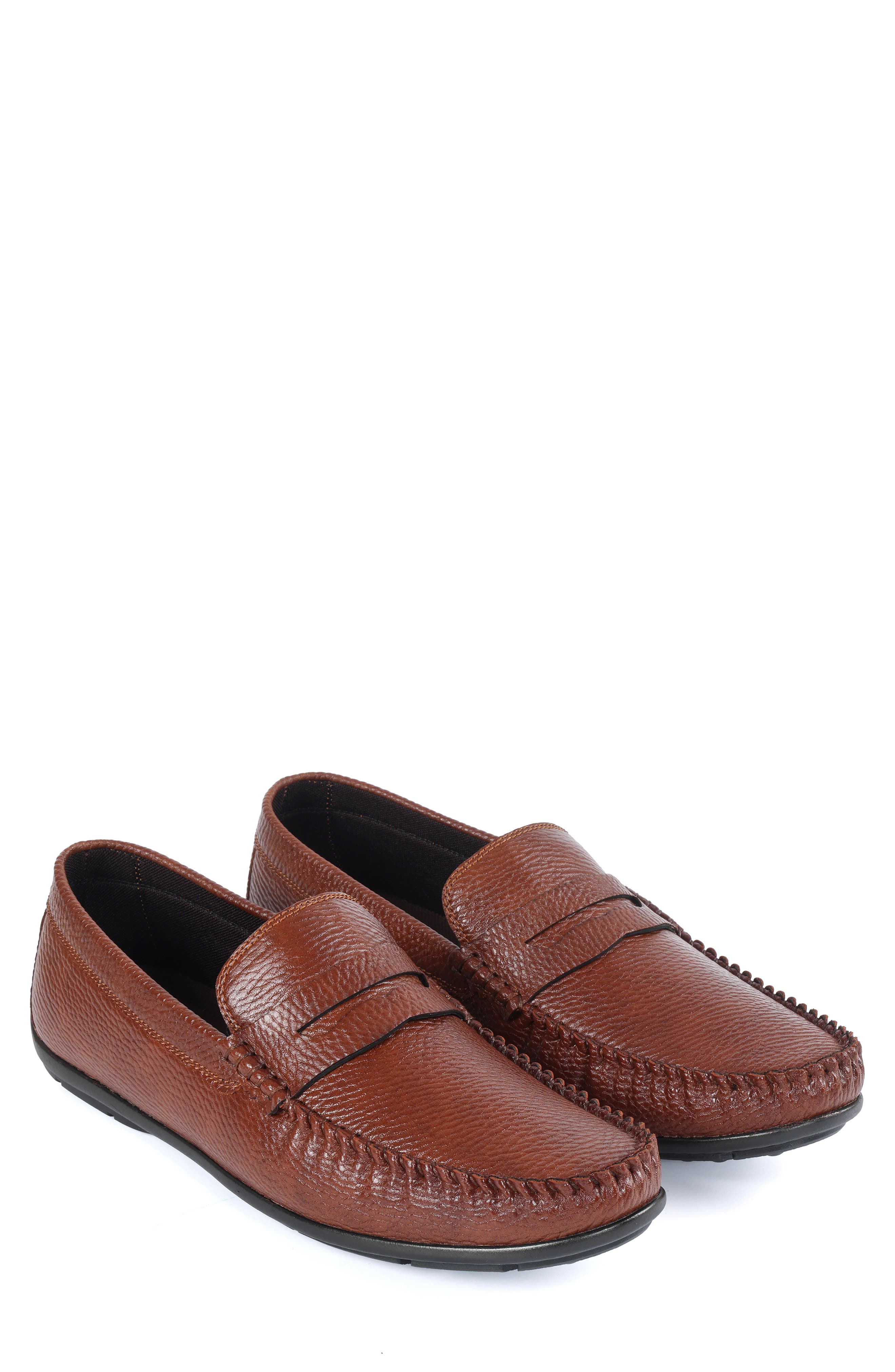 Brentwood Penny Driving Loafer, Alternate, color, COGNAC