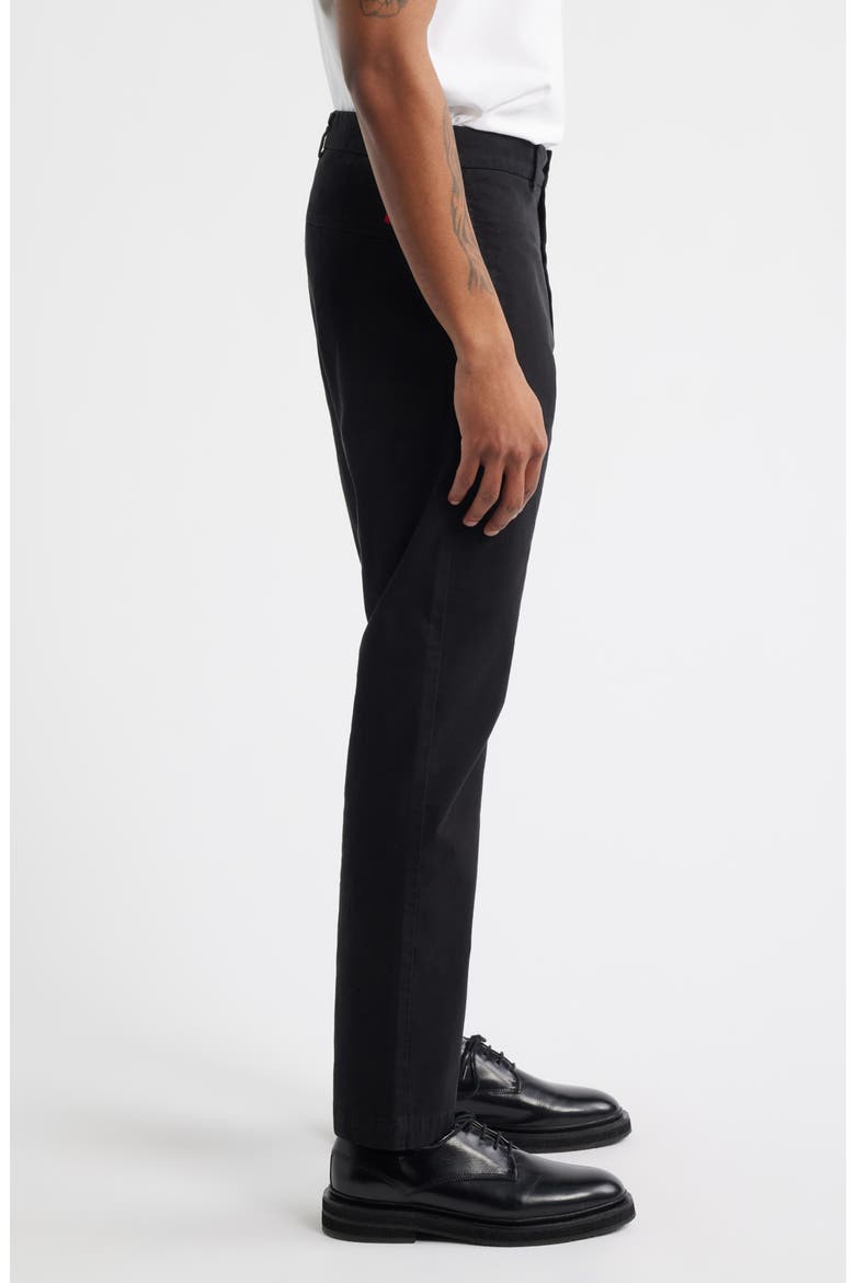 David Slim Fit Stretch Cotton Pants, Alternate, color, BLACK