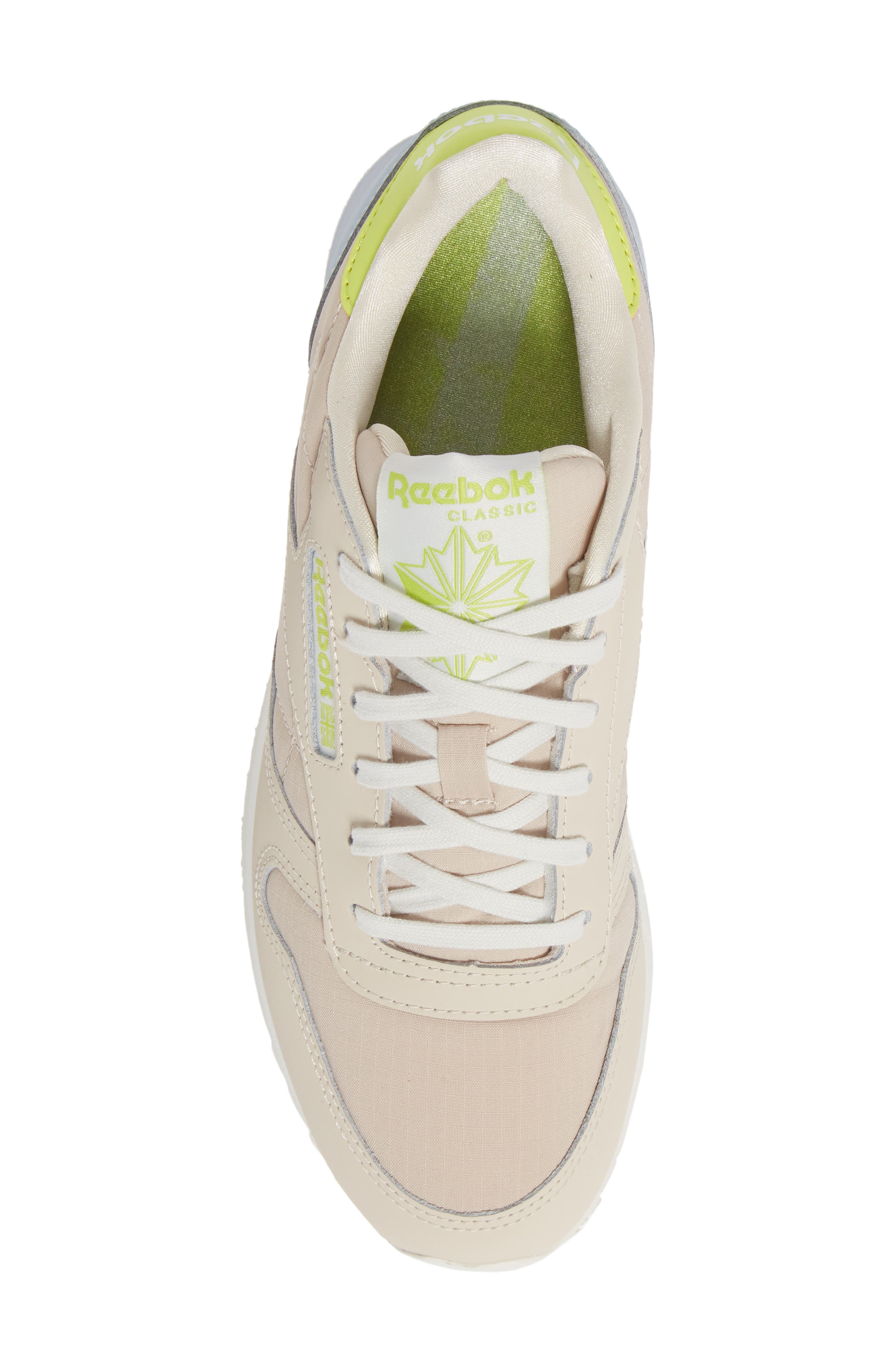 Classic Leather Sneaker, Alternate, color, BEIGE/ GREY/ CHALK