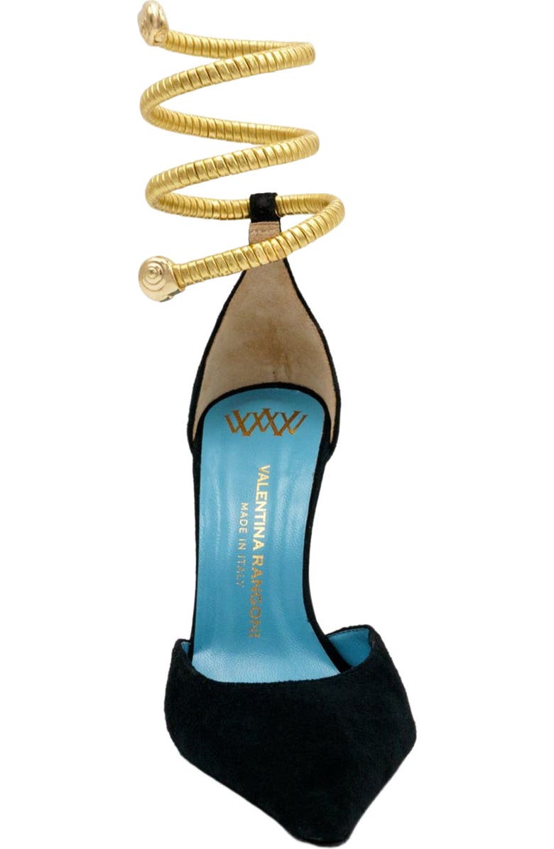 Valentina Rangoni Regale Ankle Ornament Pump, Alternate, color, Black