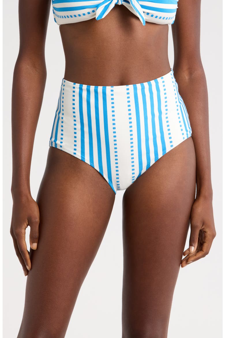 Elsi High Waist Bikini Bottoms, Main, color, ESHE BLUE