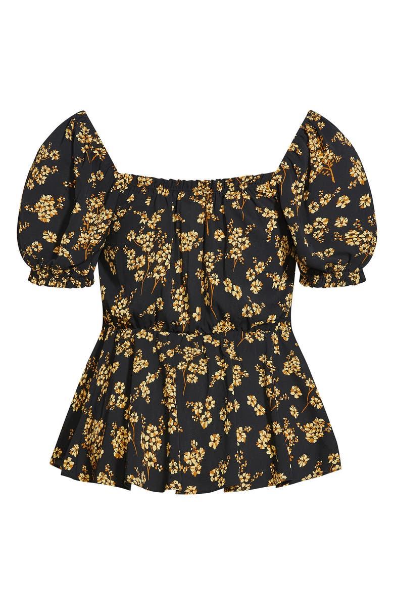 City Chic Quirky Corset Peplum Blouse, Alternate, color, 