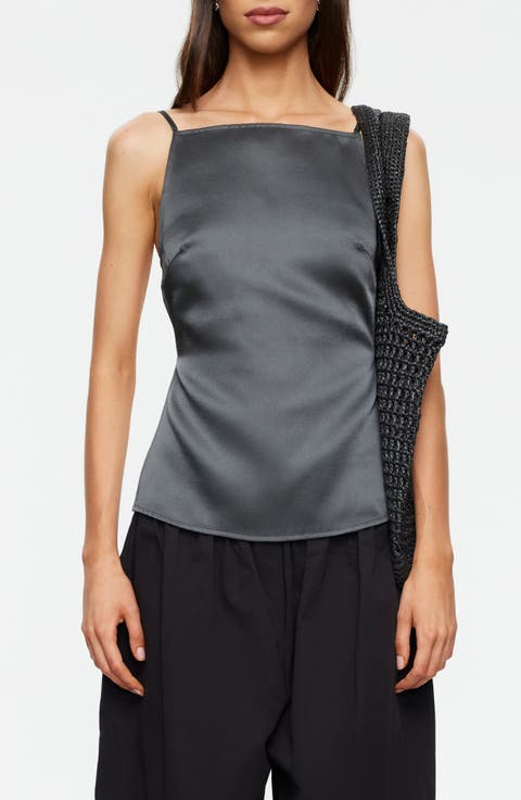Camille Backless Satin Camisole