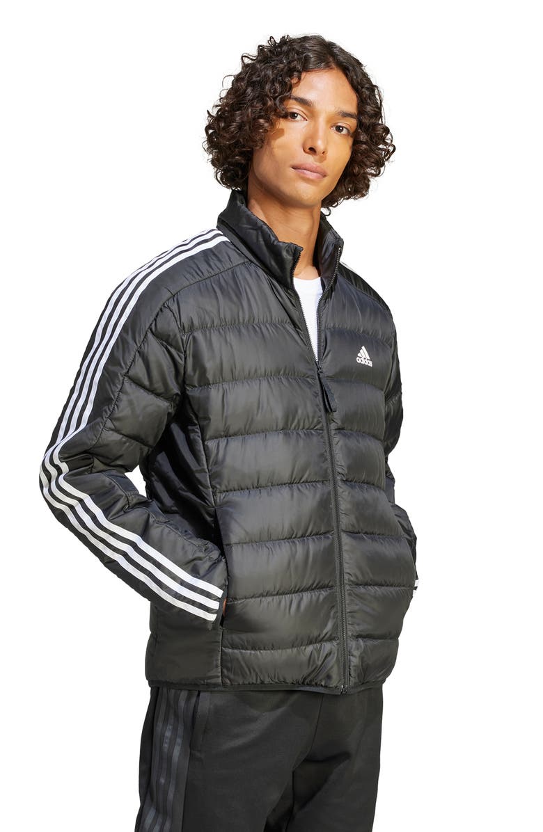 adidas Essentials 3-Stripe Lite Puffer Jacket, Alternate, color, 
