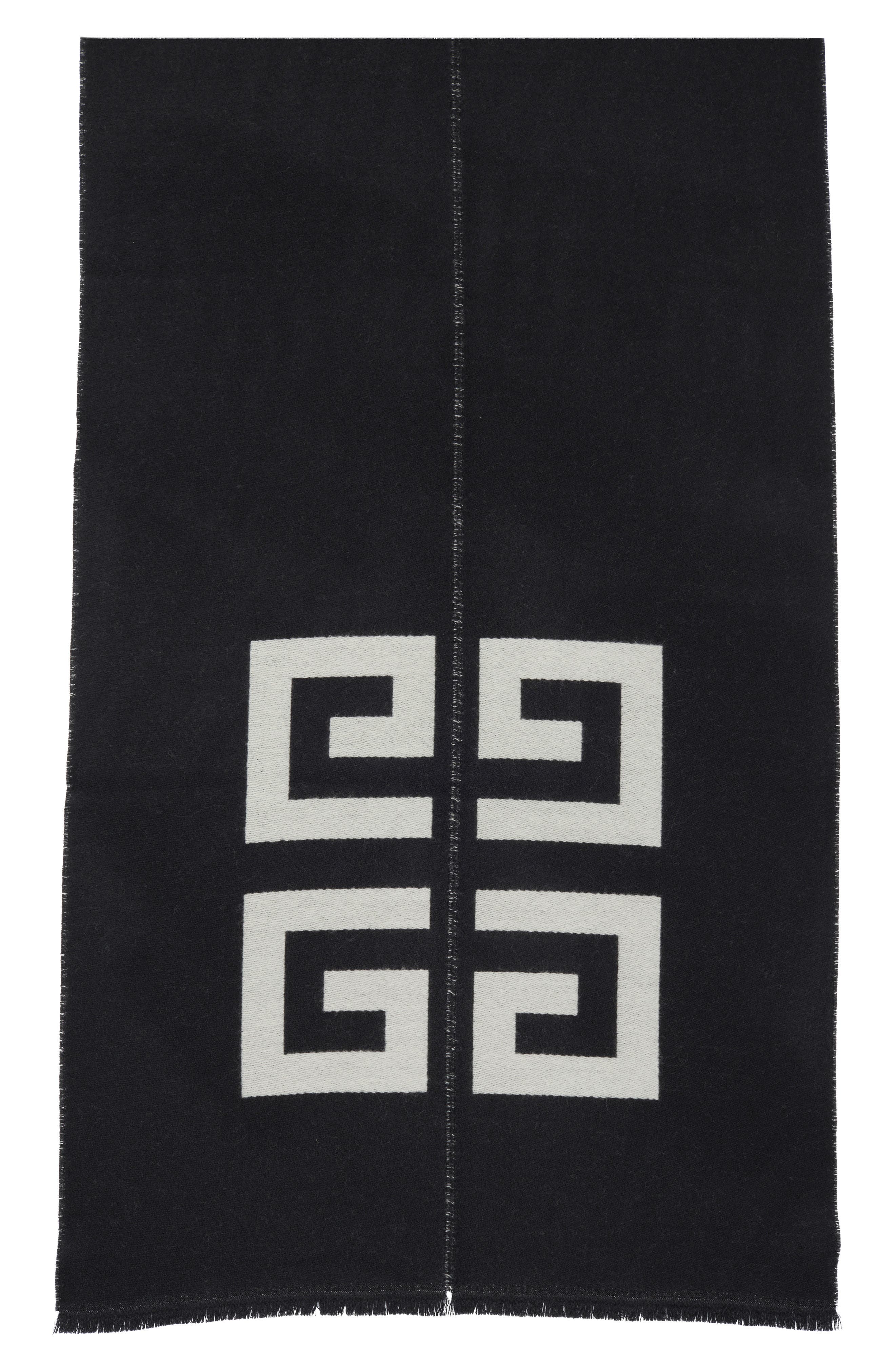 Givenchy Split Monogram Wool Oblong Scarf (Men) | Nordstromrack