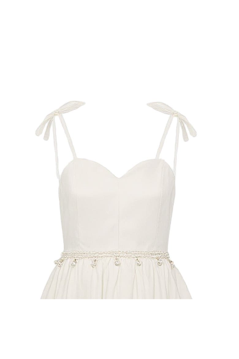 Bow Strap Layered Dress, Alternate, color, White