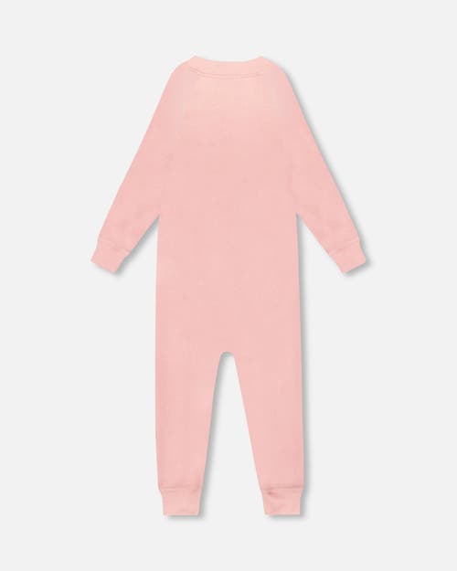 Deux Par Deux One-piece Thermal Underwear In Pink