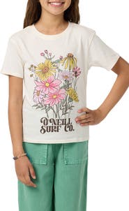 O'Neill Kids' Bouquet Angie Cotton Graphic T-Shirt