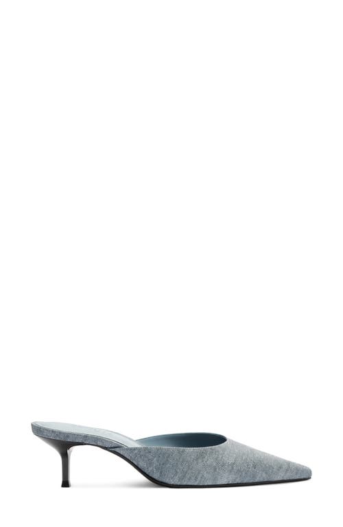 Schutz Julie Pointed Toe Mule In Blue