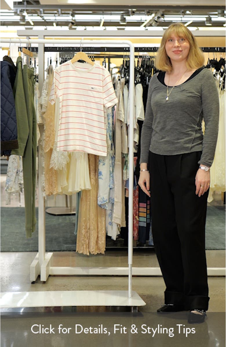 Kids' Stripe Cotton Pocket T-Shirt, sales video thumbnail