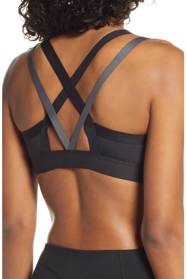 All Me Sports Bra, Alternate, color, BLACK