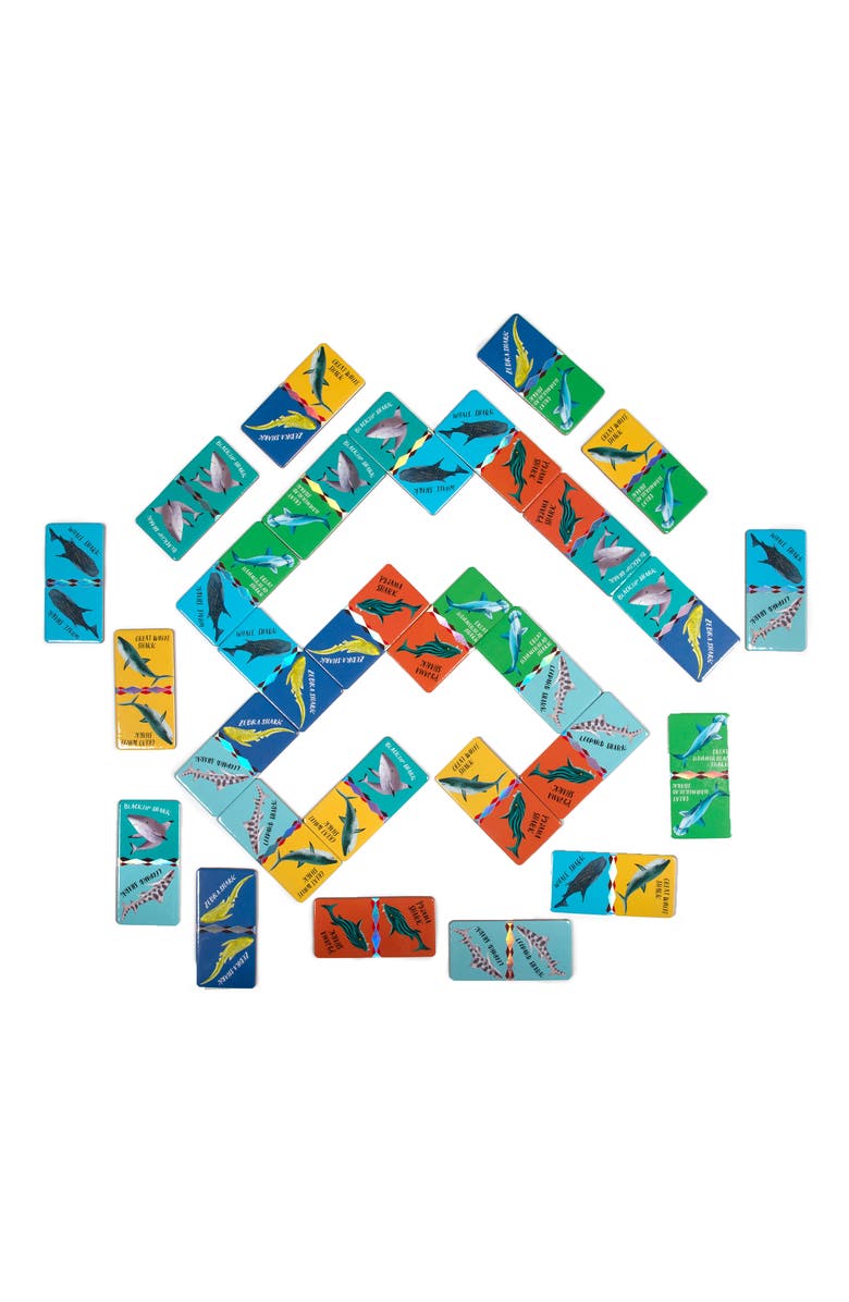 eeBoo Shark Dominos, Alternate, color, Multi