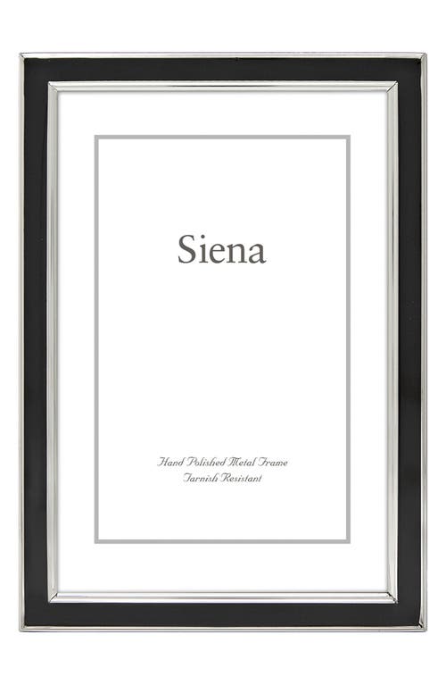 Siena Narrow Enamel 5 X 7-inch Picture Frame In Black