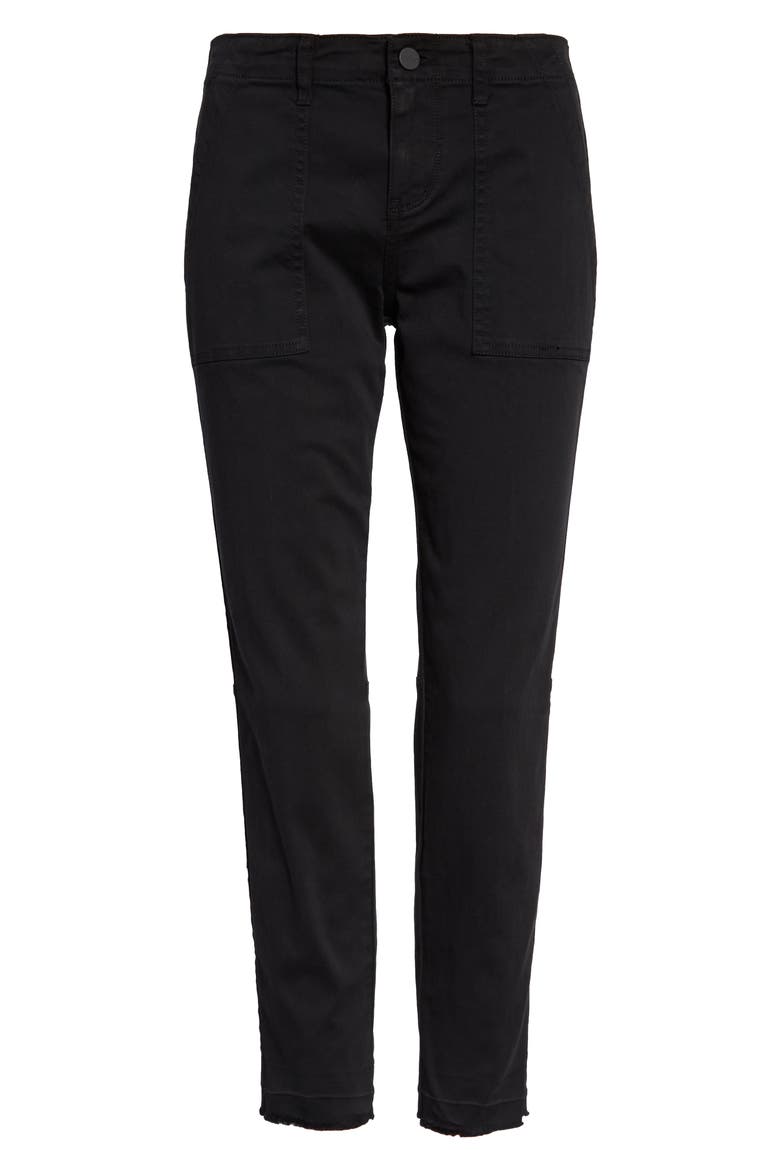 Peace Release Hem Cargo Pants, Alternate, color, BLACK