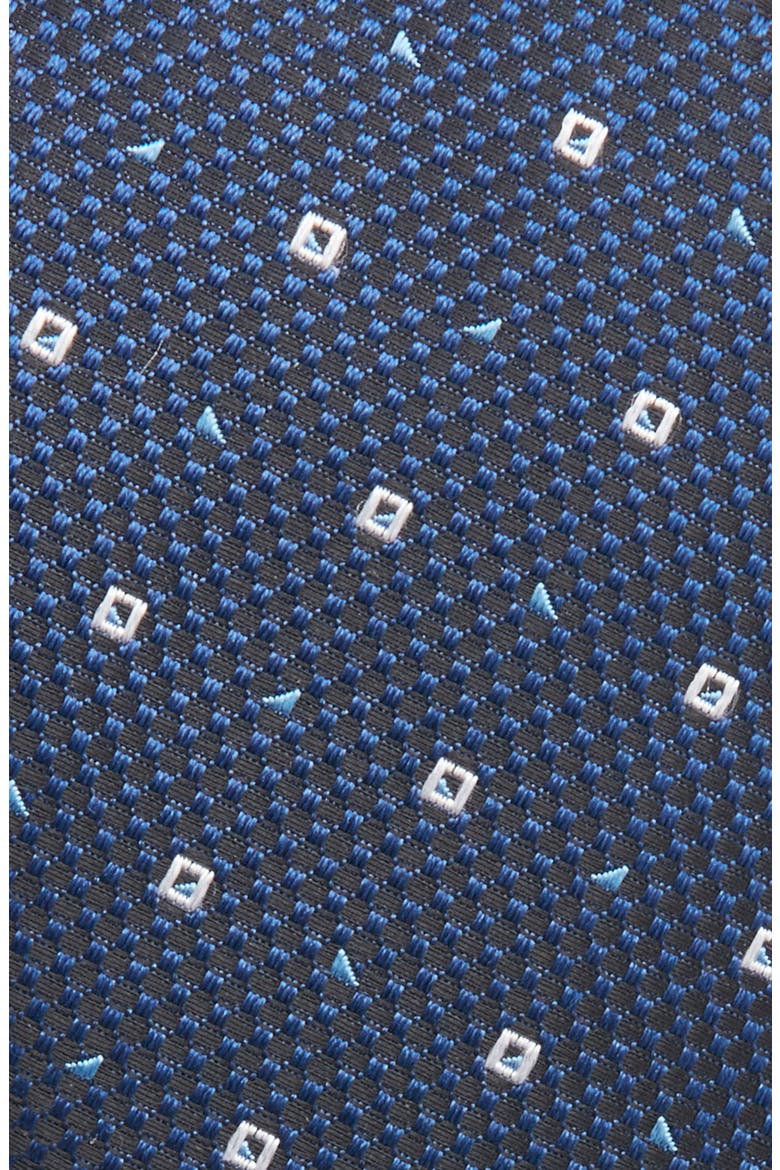 Silk Blend Jacquard Tie, Alternate, color, DARK BLUE