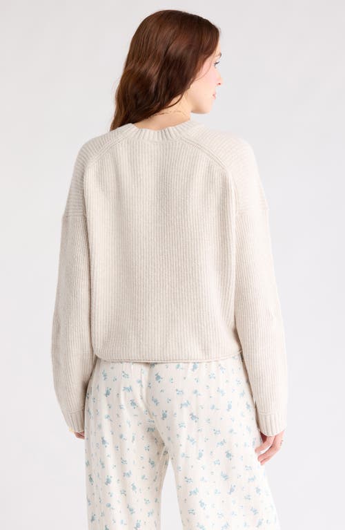 Abound Cozy Crew Pullover Sweater In Brown