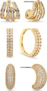EYE CANDY LOS ANGELES Cassandra Cubic Zirconia Set of 3 Hoop Earrings