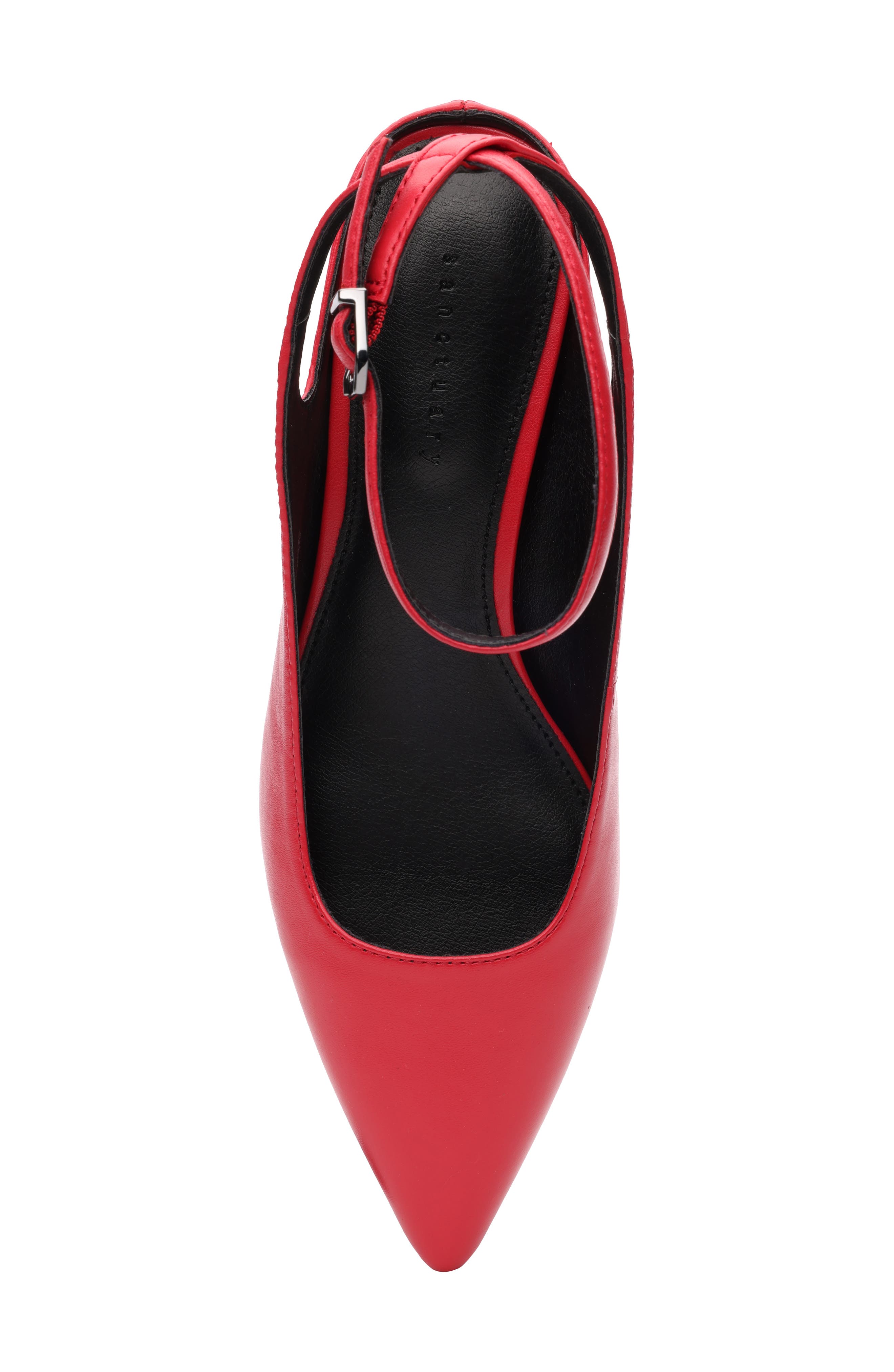 Sanctuary Magic Ankle Strap Pointed Toe Kitten Heel Pump, Alternate, color, 