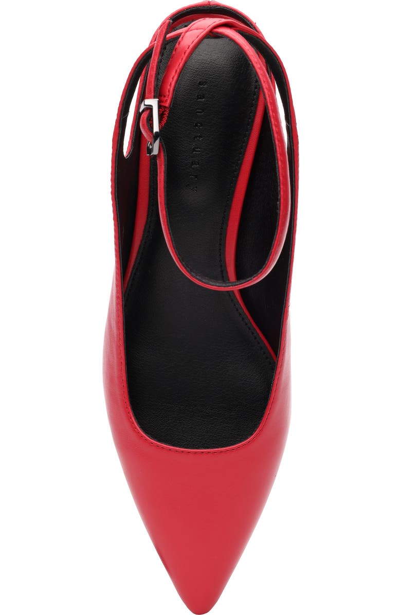 Sanctuary Magic Ankle Strap Pointed Toe Kitten Heel Pump, Alternate, color,