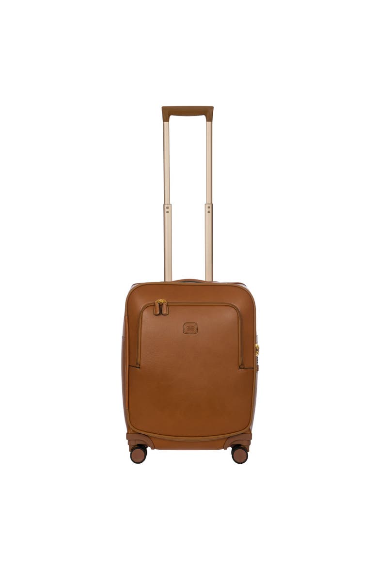Life Pelle Softside 21" Carry On Spinner Luggage, Main, color, Cognac