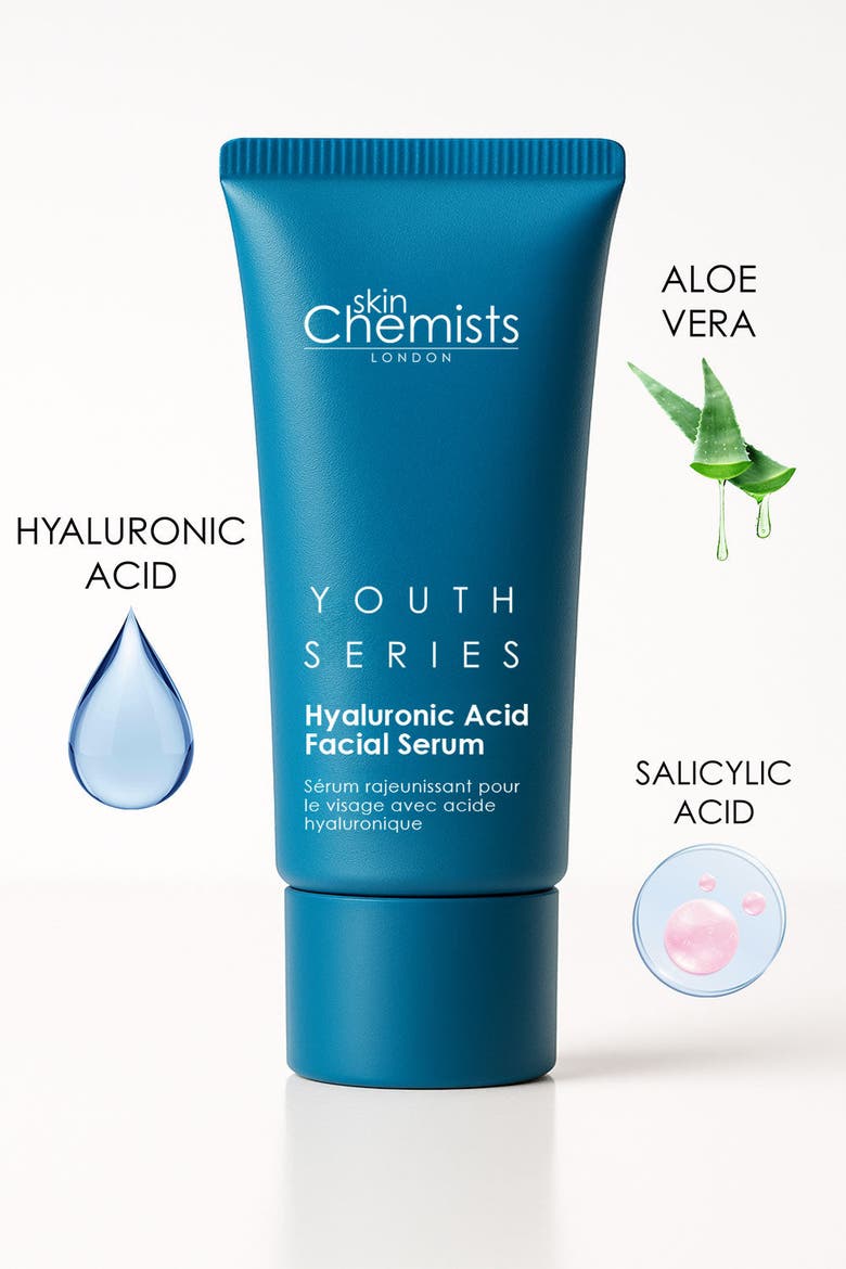 Anti-Aging Hyaluronic Acid Advanced Facial Serum 30ml for Dryness, Fine Lines & Wrinkles, Alternate, color, White