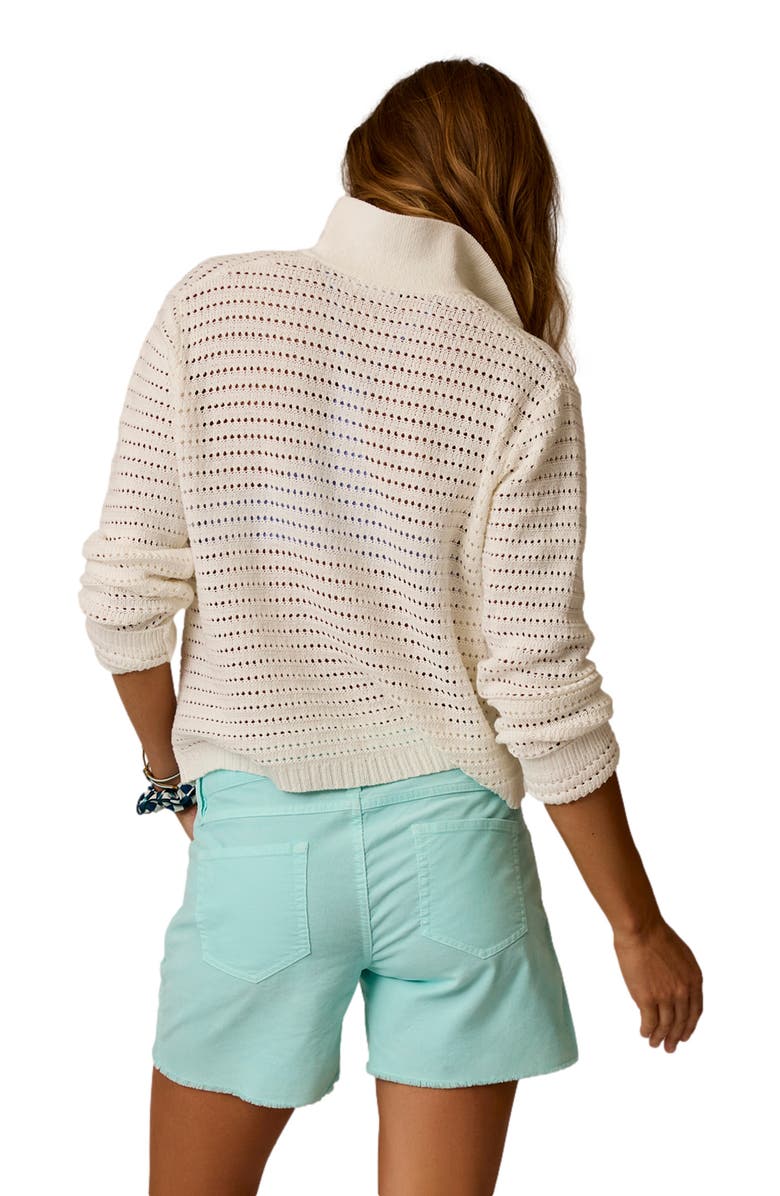 Carve Designs Morgan Polo Sweater, Alternate, color, Cloud