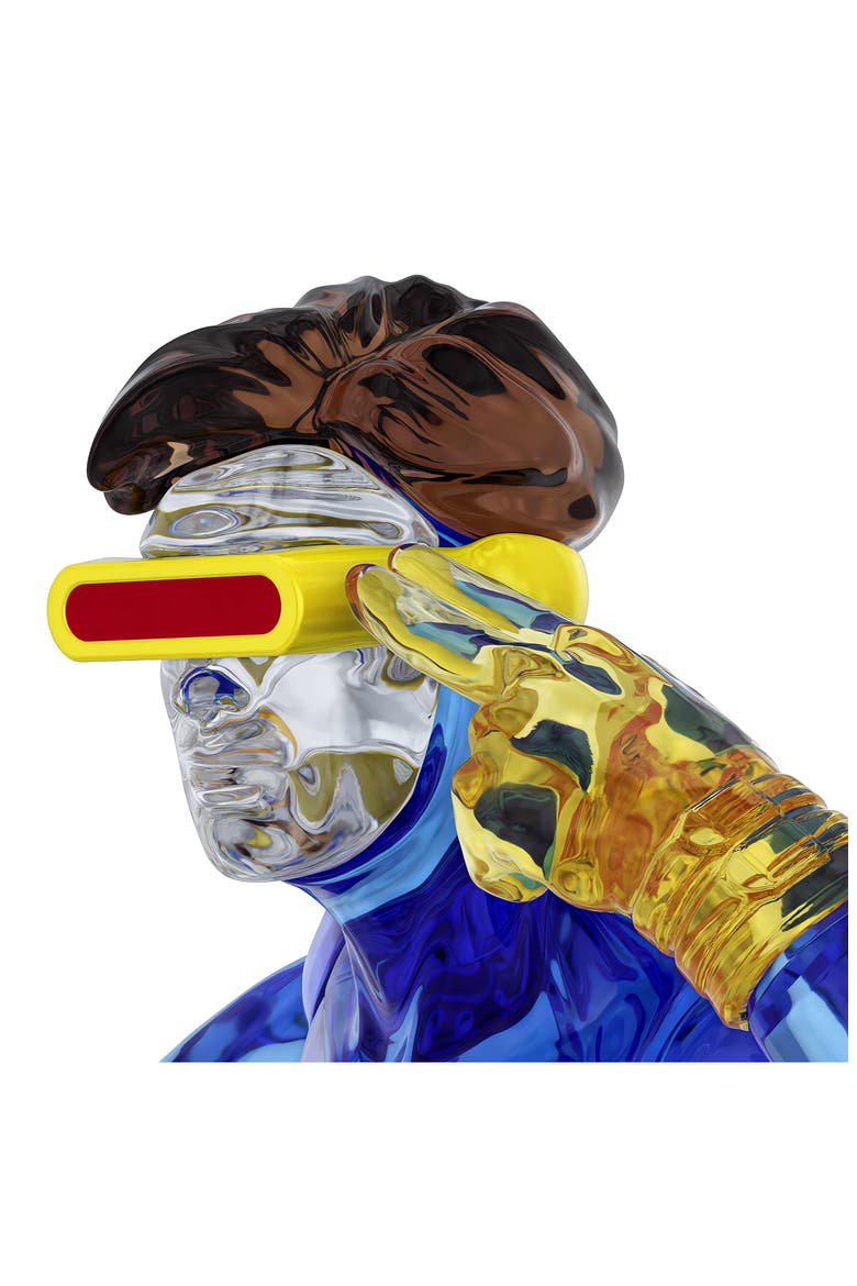 X-Men Cyclops Crystal Figurine, Alternate, color, BLUE