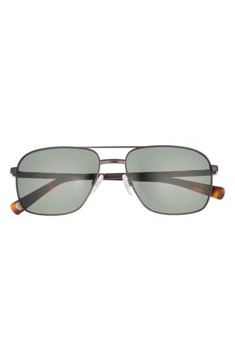 58mm Polarized Aviator Sunglasses