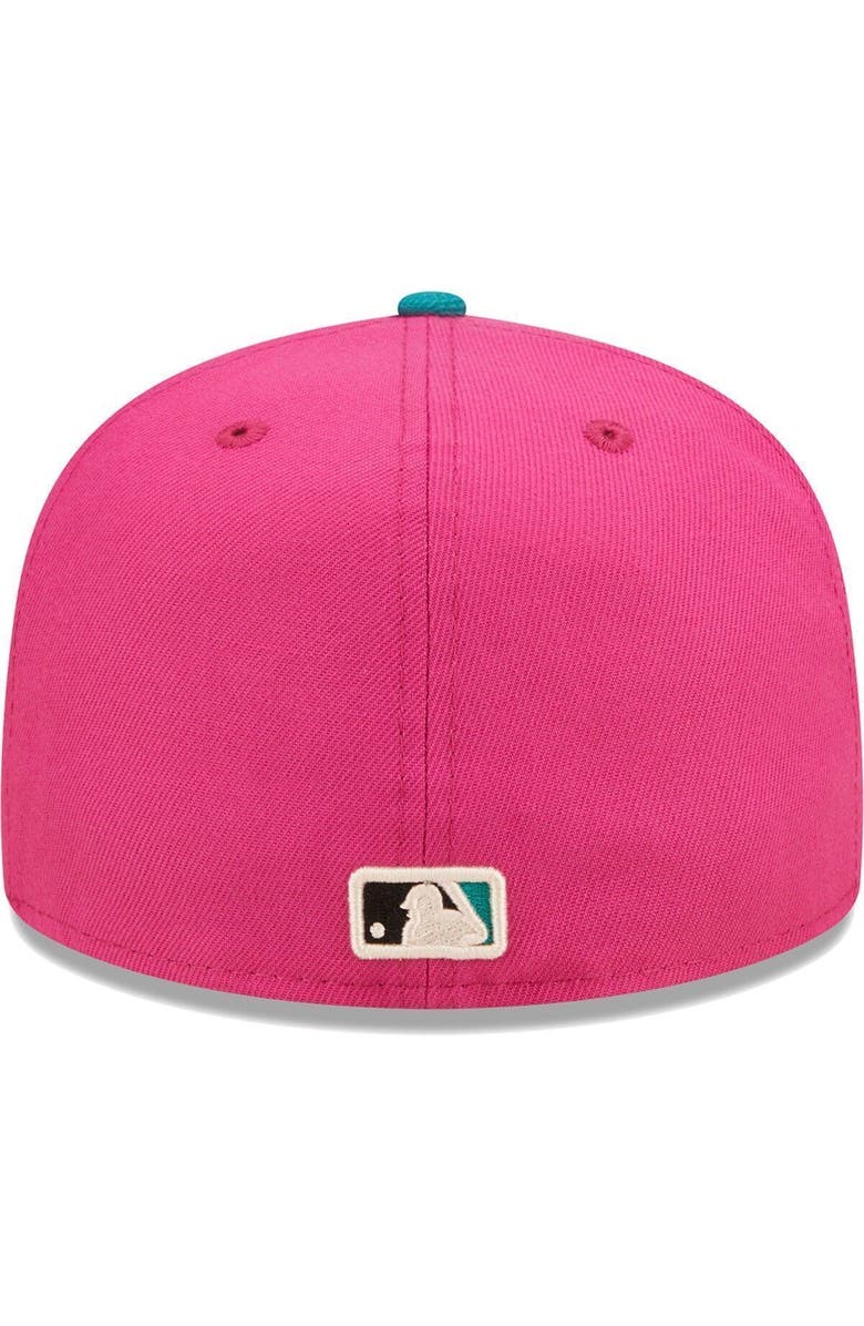 New Era Men's New Era Pink/Green Boston Red Sox Cooperstown Collection 1999 MLB All-Star Game Passion Forest 59FIFTY Fitted Hat, Alternate, color,