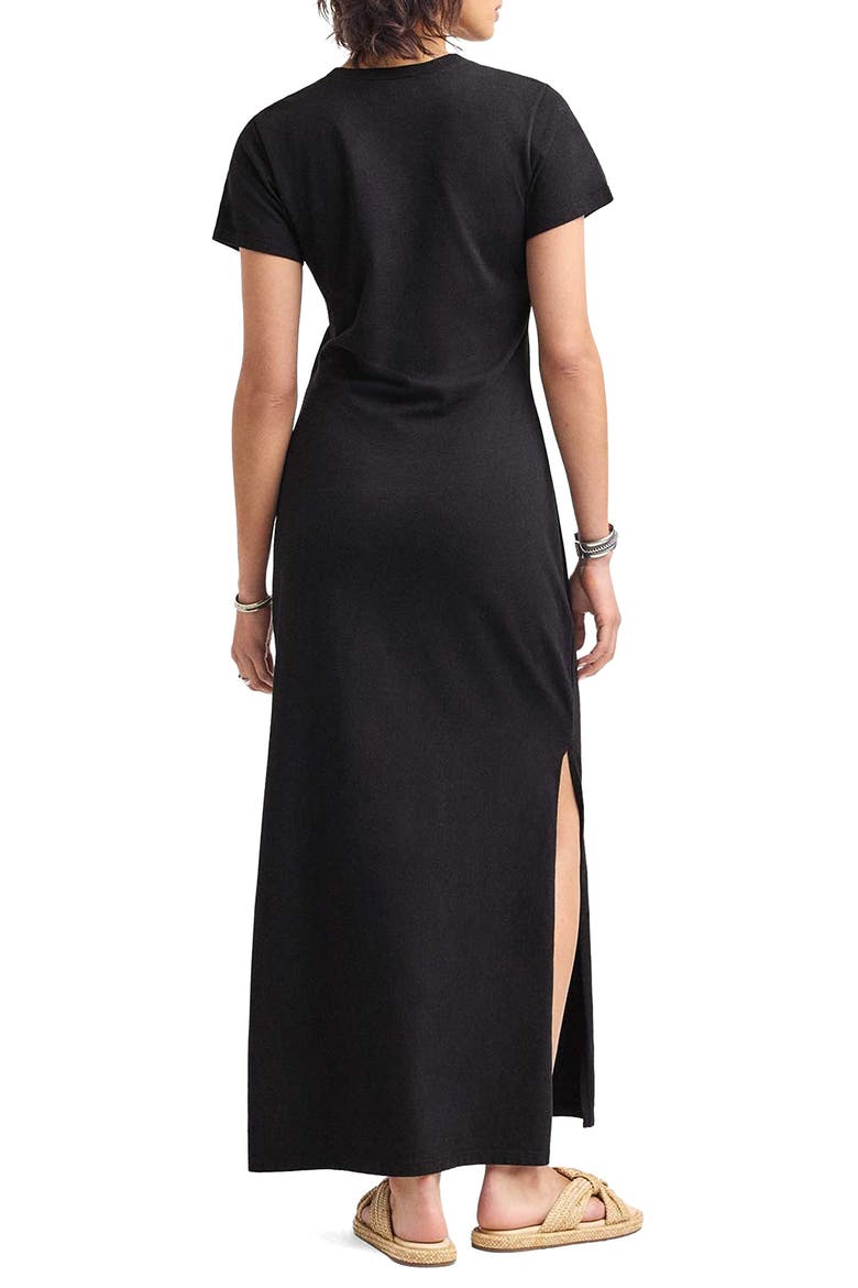 Coast Cotton T-Shirt Maxi Dress, Alternate, color, BLACK