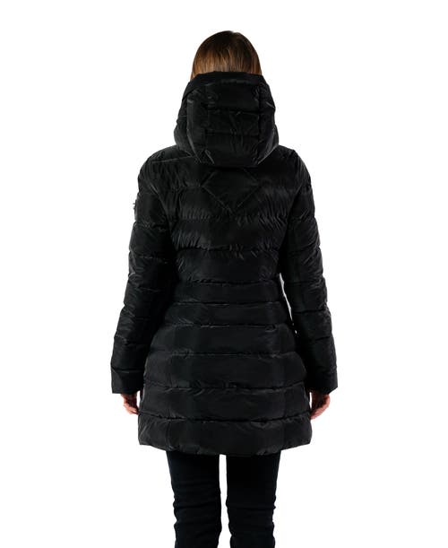 Woodpecker Long Robin Medium Weight Coat In Black
