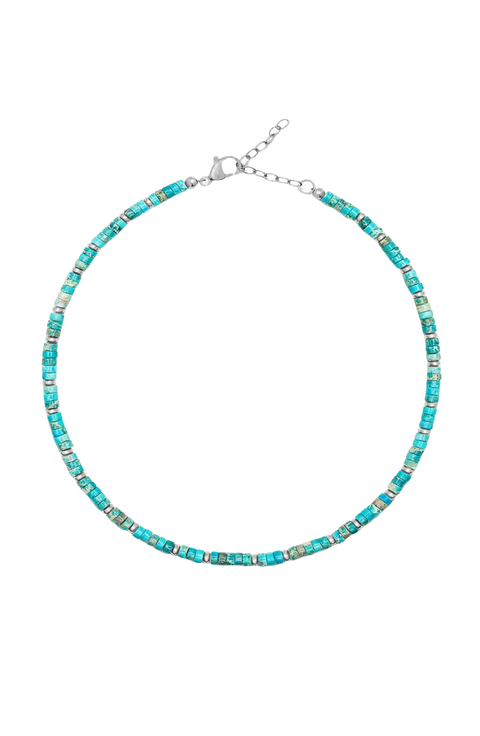 Heishi Turquoise Choker Necklace