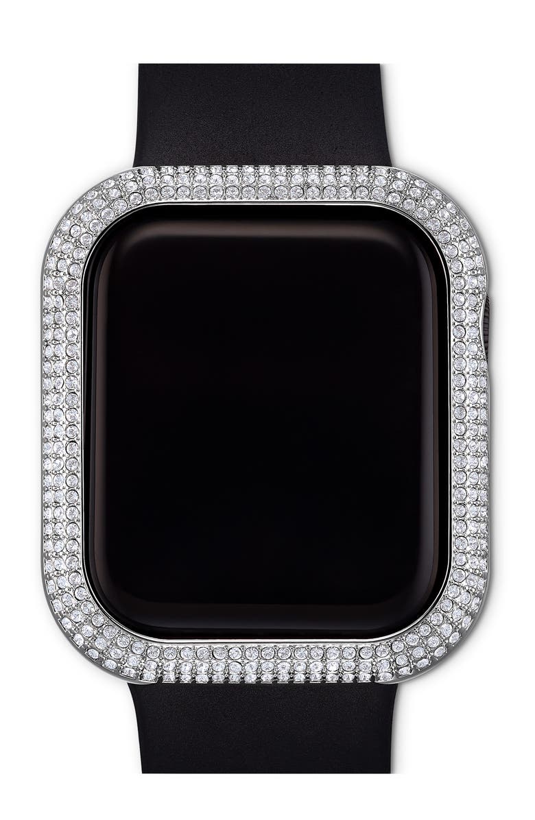 Swarovski Pavé 40mm Apple Watch<sup>®</sup> Case Attachment, Alternate, color, Silver