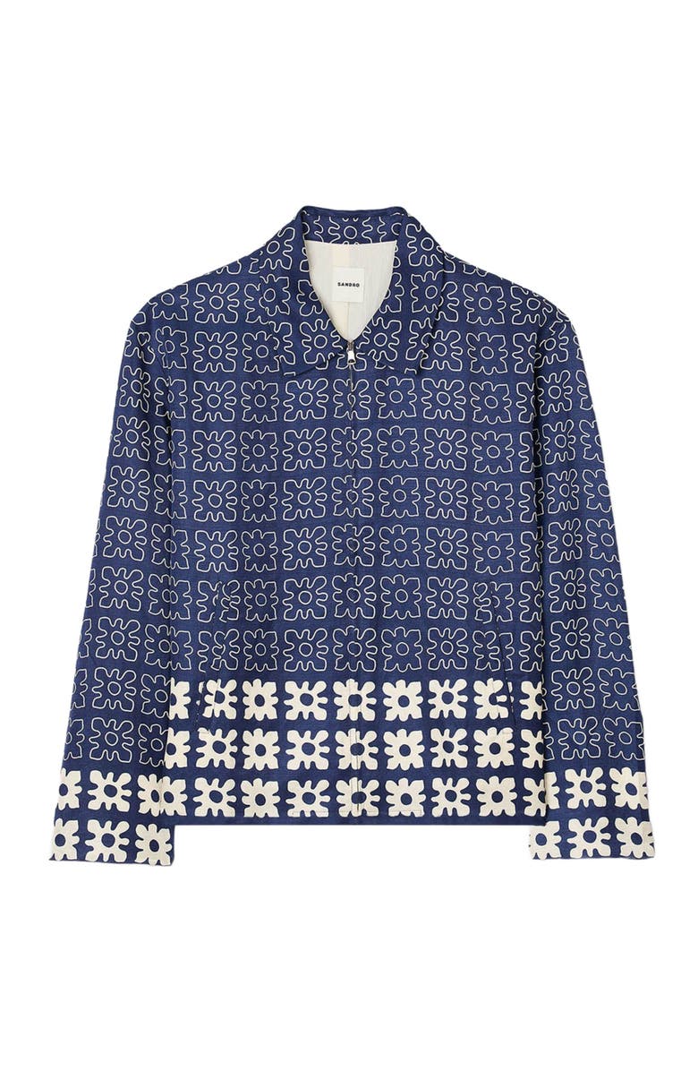 SANDRO Jacket with floral motif, Alternate, color, 