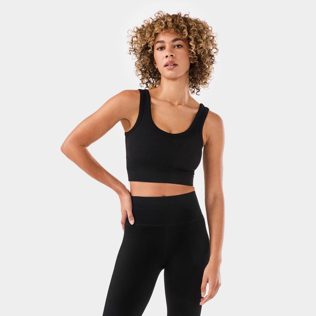 Tavi Seamless Vibe Rib Bra In Blue