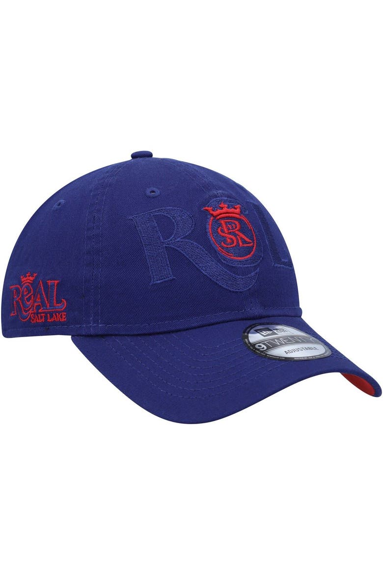 Men's New Era Blue Real Salt Lake Kick Off 9TWENTY Adjustable Hat, Main, color, Blue