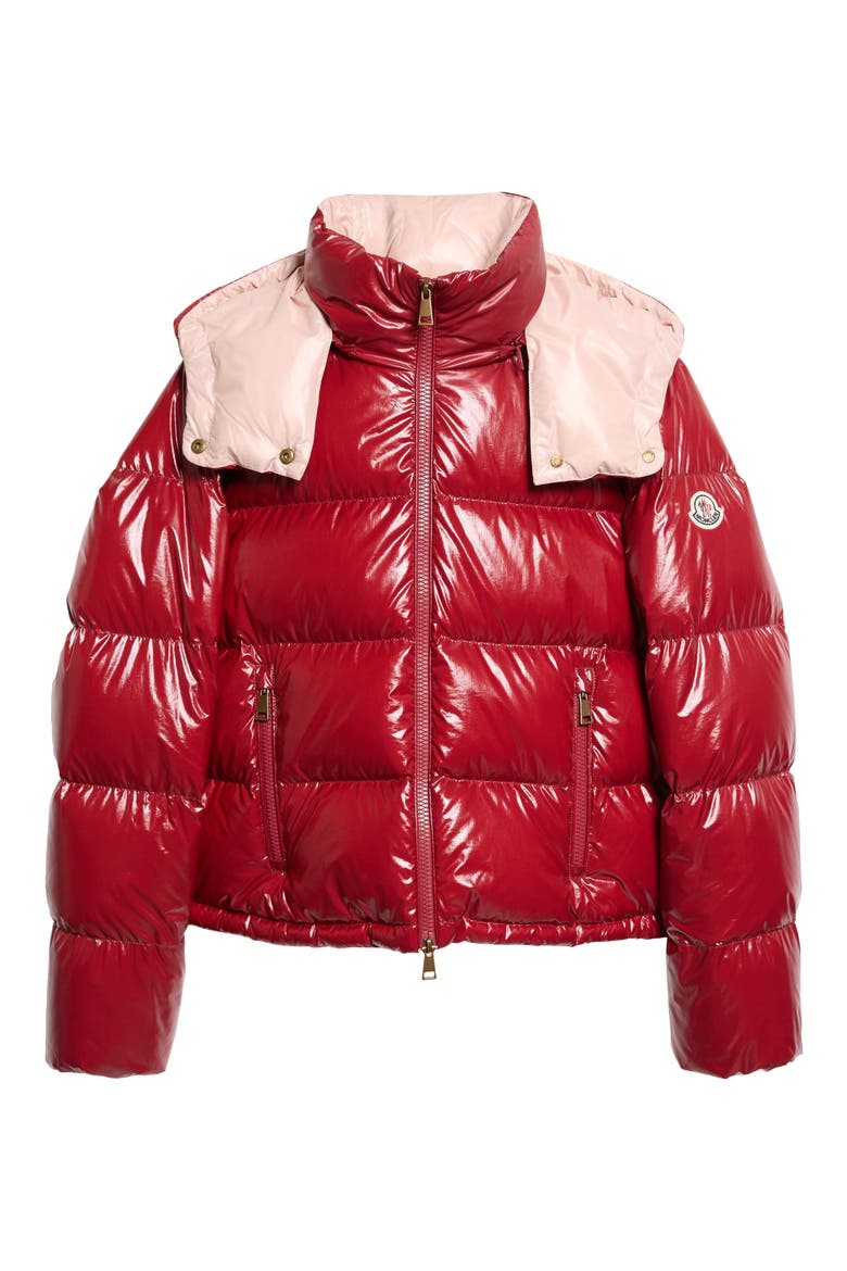 Niveole Crop Down Jacket, Alternate, color, RED