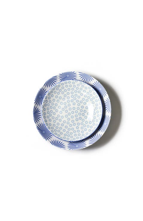 Iris Blue Burst Pip Mix Pasta Bowls Set of 2