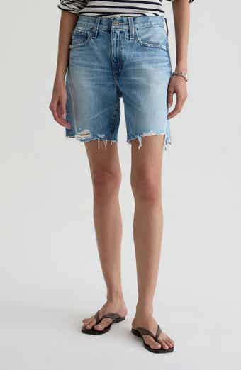 Ex-Boyfriend Mid Thigh Denim Cutoff Shorts