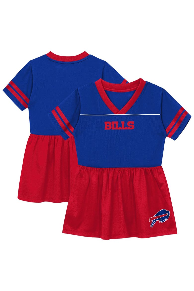 Toddler Outerstuff  Royal Buffalo Bills Stadium Lights V-Neck Fashion Football Jersey Dress, Main, color, Royal