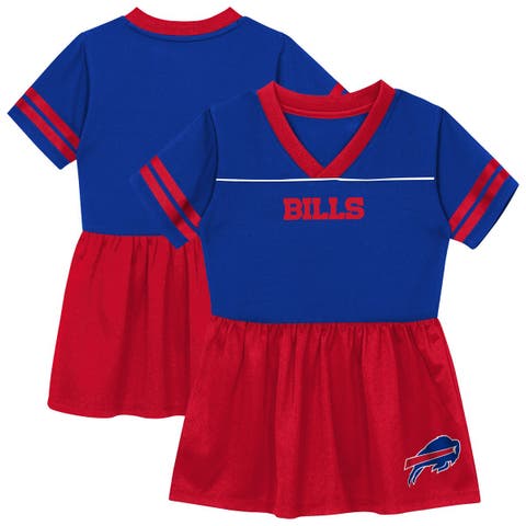 Toddler Outerstuff  Royal Buffalo Bills Stadium Lights V-Neck Fashion Football Jersey Dress