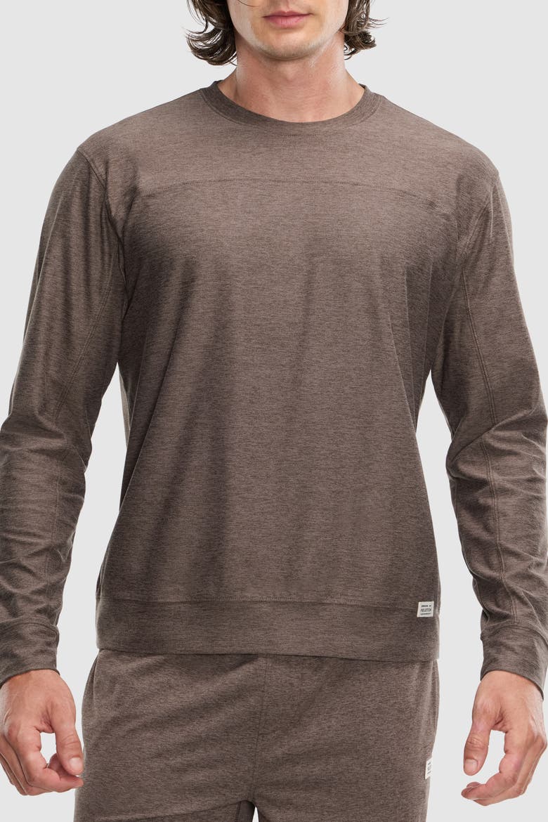 Dreamblend Curved Yoke Pullover, Main, color, Cocoa