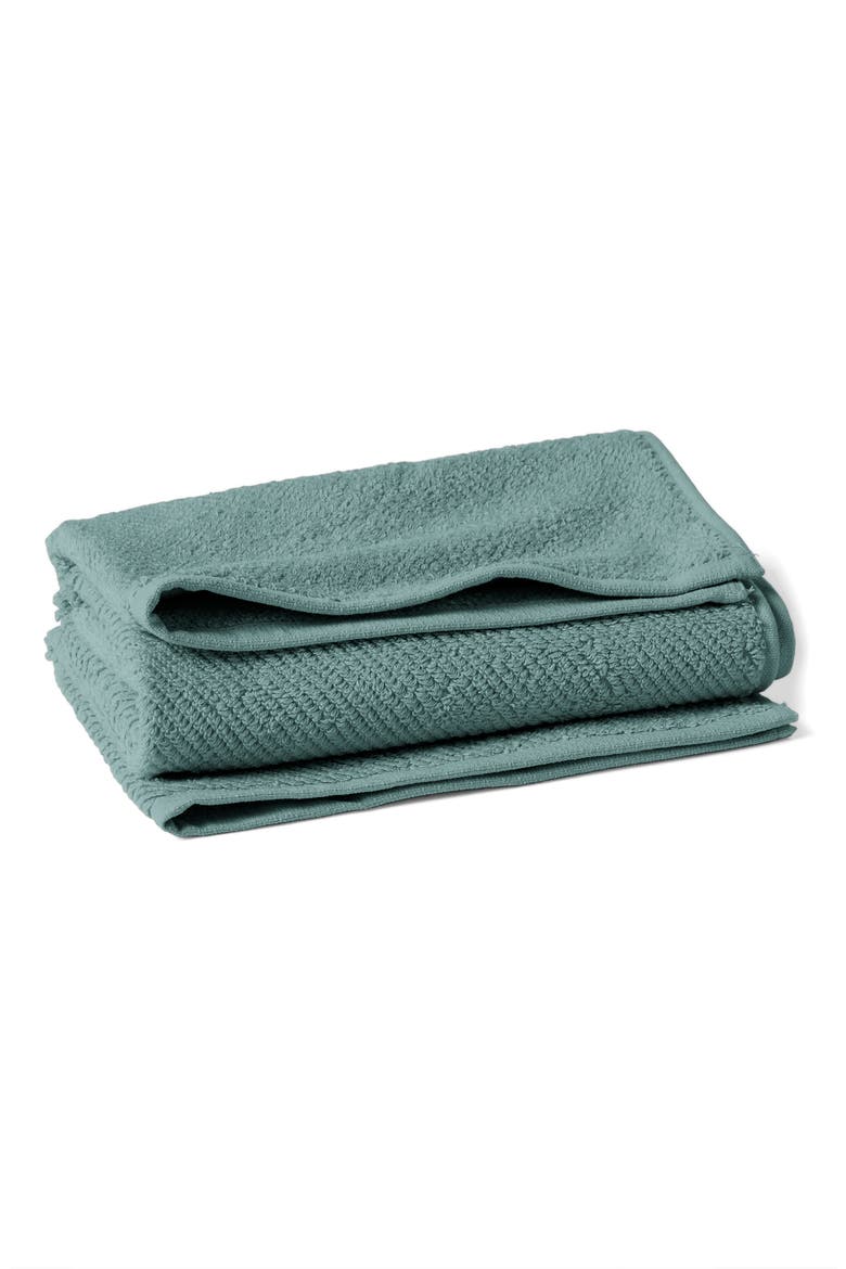 Air Weight® Organic Cotton Bath Sheet, Alternate, color, DEEP DUSTY AQUA
